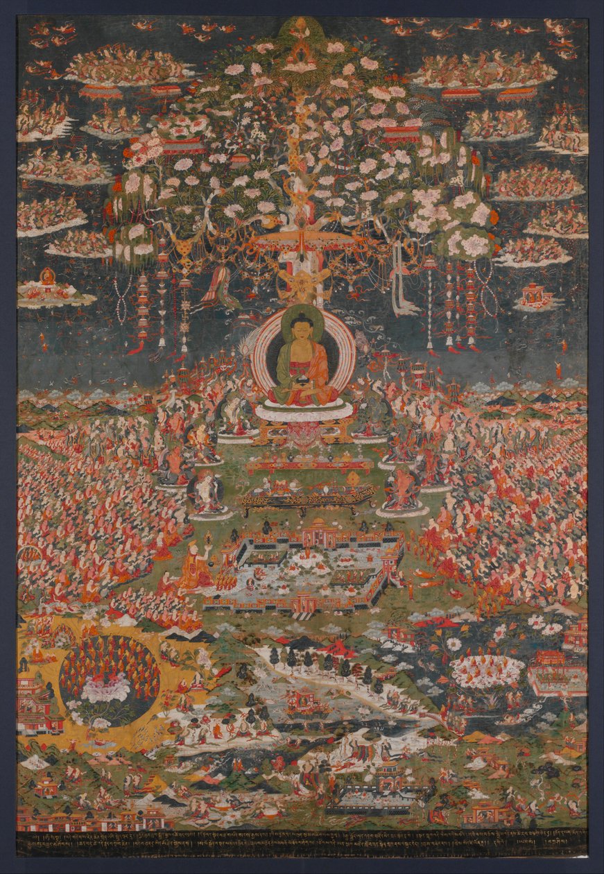 Amitabha, de Boeddha van het Westelijke Zuivere Land (Sukhavati) door anonymous 