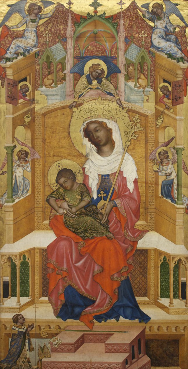 Duits: Tronende Maria met het Kind (Glatzer Madonna) Glatz Madonna door anonymous 