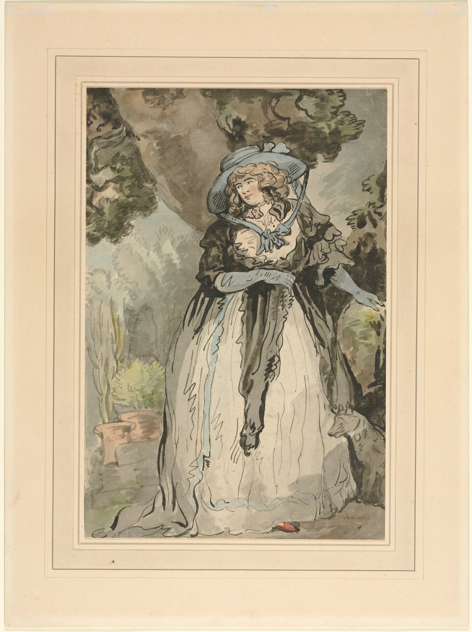 Mevrouw Samuel Howitt (geboren Elizabeth Rowlandaon) door attributed to George Murgatroyd Woodward