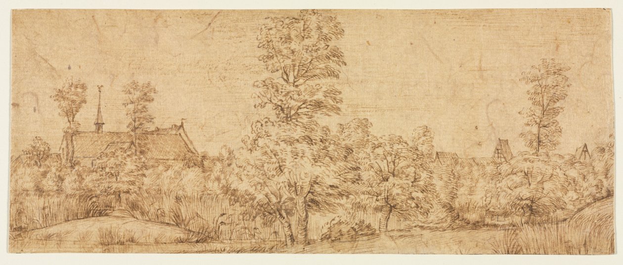 Bomen voor een Dorp door attributed to Jan Lievens