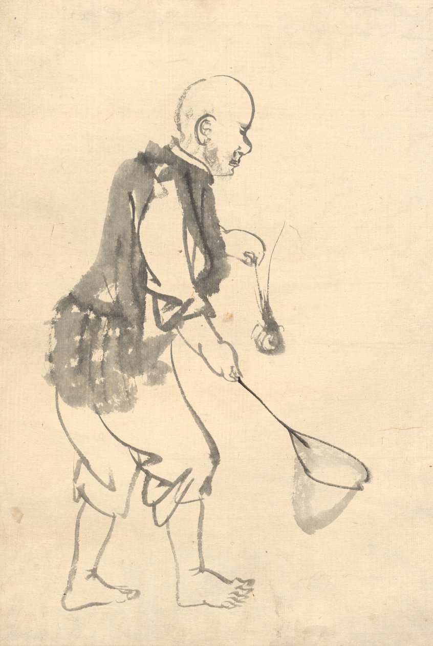 De Garnalenvisser door attributed to Kono Bairei