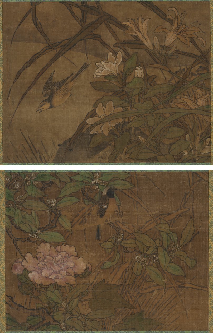 Vogels en Bloemen door attributed to Sesshū Tōyō