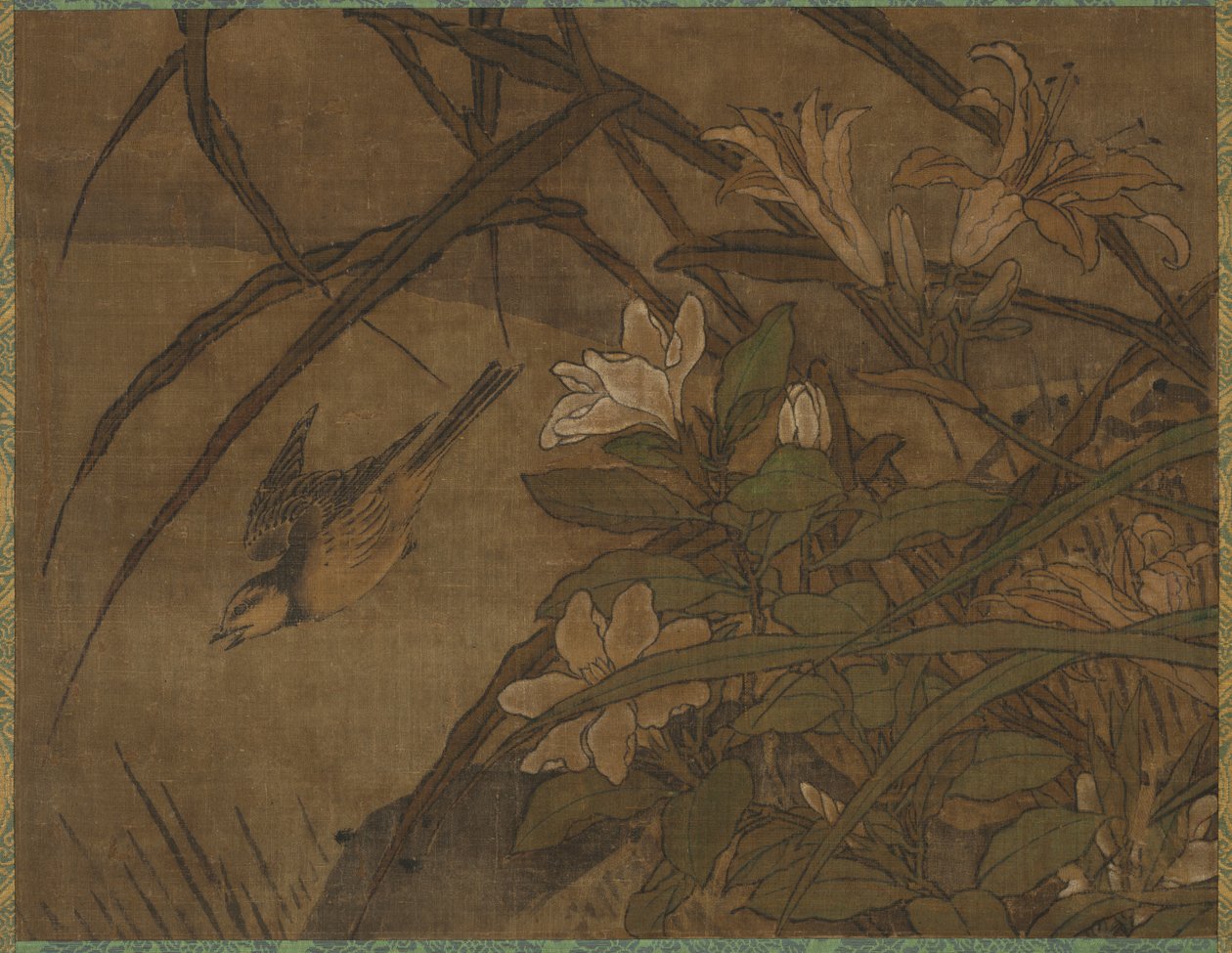 Vogels en Bloemen door attributed to Sesshū Tōyō