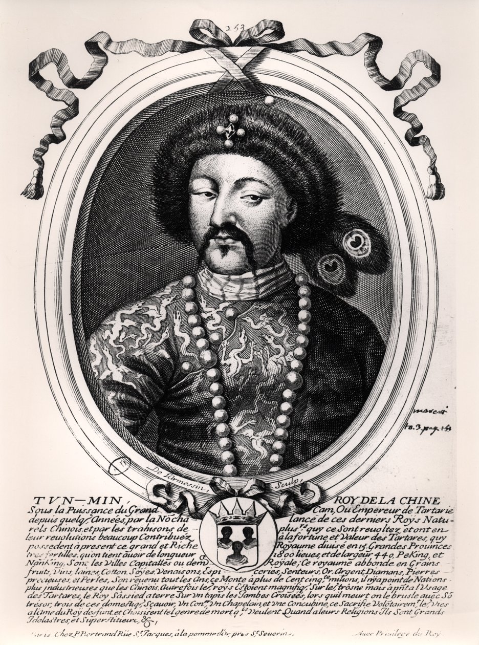 Tun-Min, Koning van China door Nicolas II de Larmessin