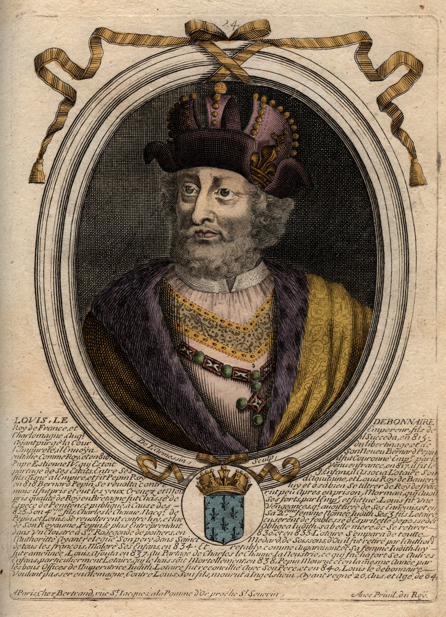 Portret van Lodewijk I de Vrome of 
