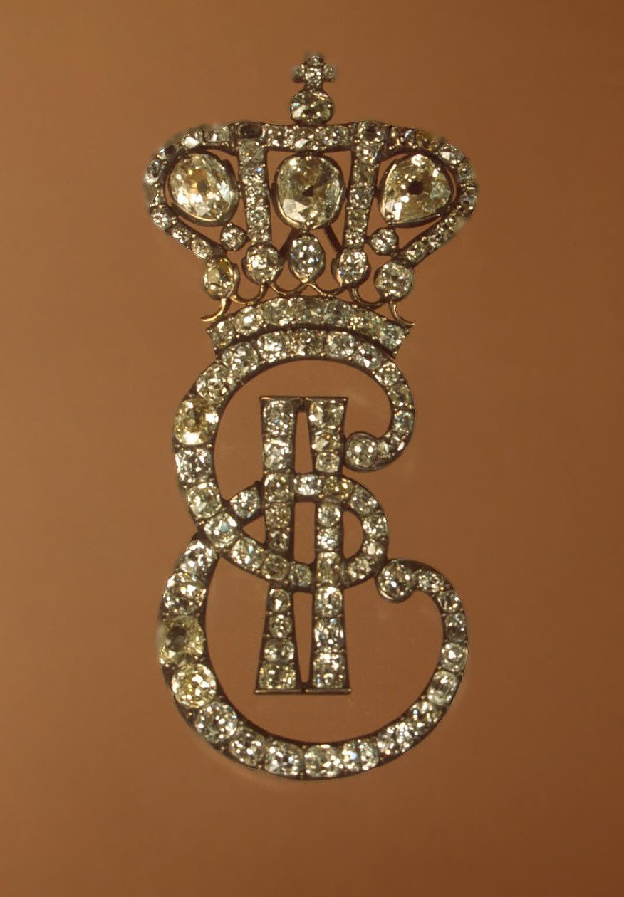 Monogram van Catharina II voor de hofdames, tussen 1775 en 1780 door decorations and medals Orders