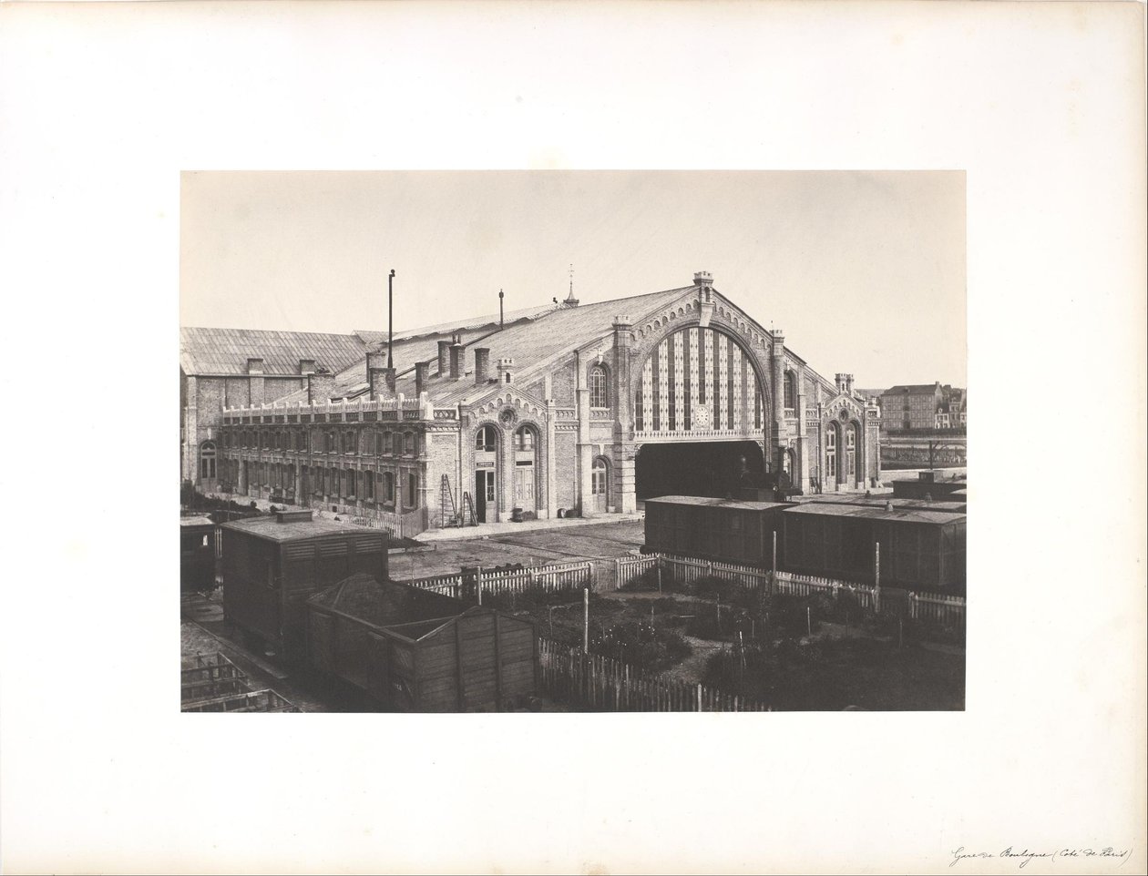 Station van Boulogne, Kant van Parijs door Edouard Denis Baldus