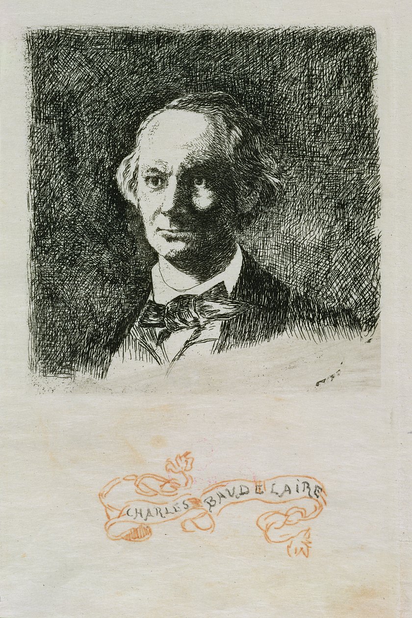 Charles Baudelaire (1820-67) 1868 door Édouard Manet