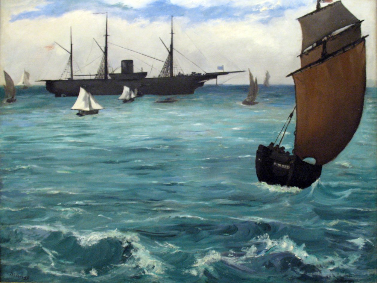 De Kearsarge bij Boulogne door Édouard Manet