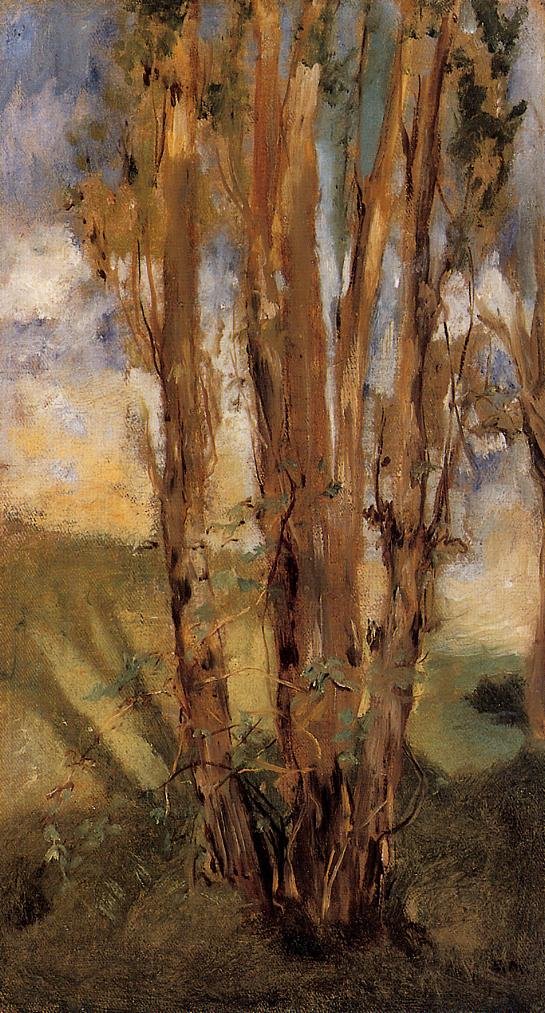 Studie van bomen door Édouard Manet