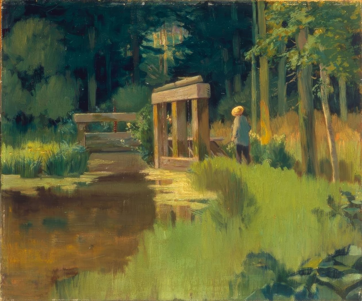 In een park door Édouard Manet