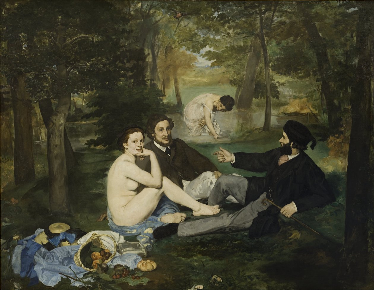 Lunch op het Gras door Édouard Manet