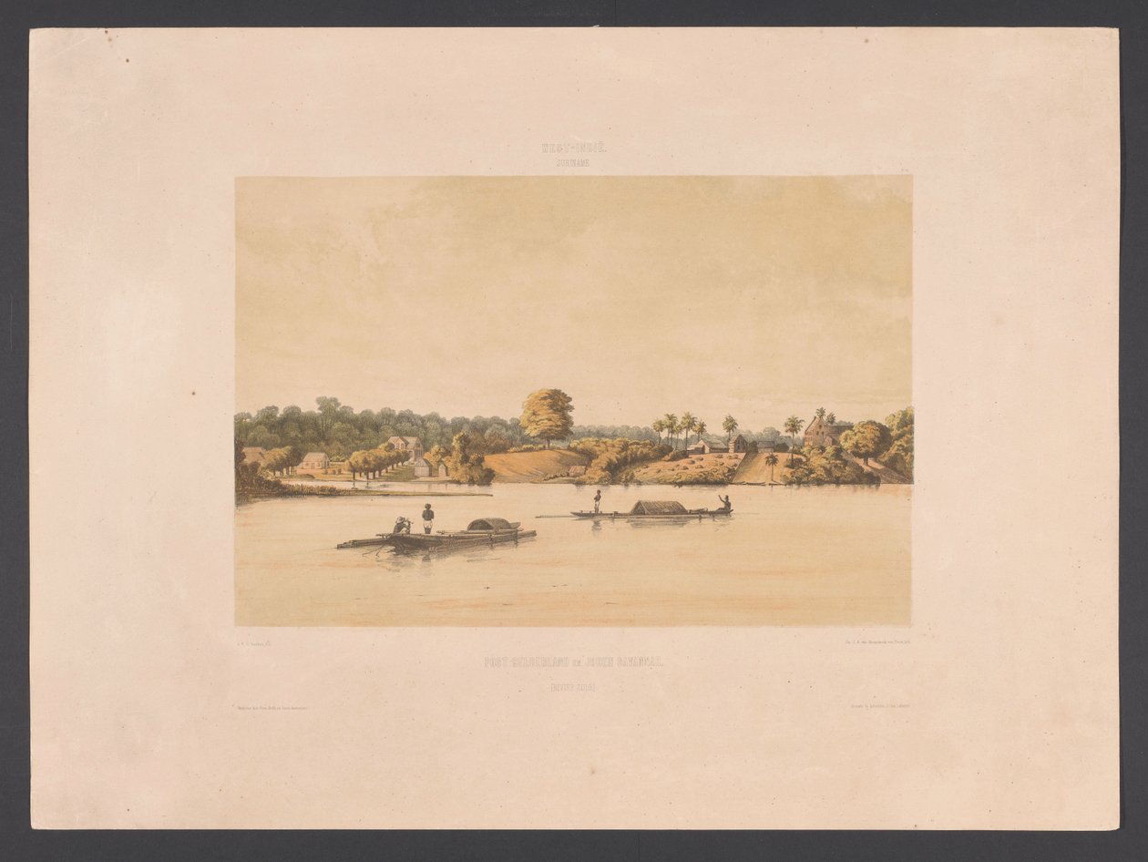 Waterkant en rede te Paramaribo door jonkheer Jacob Eduard van Heemskerck
