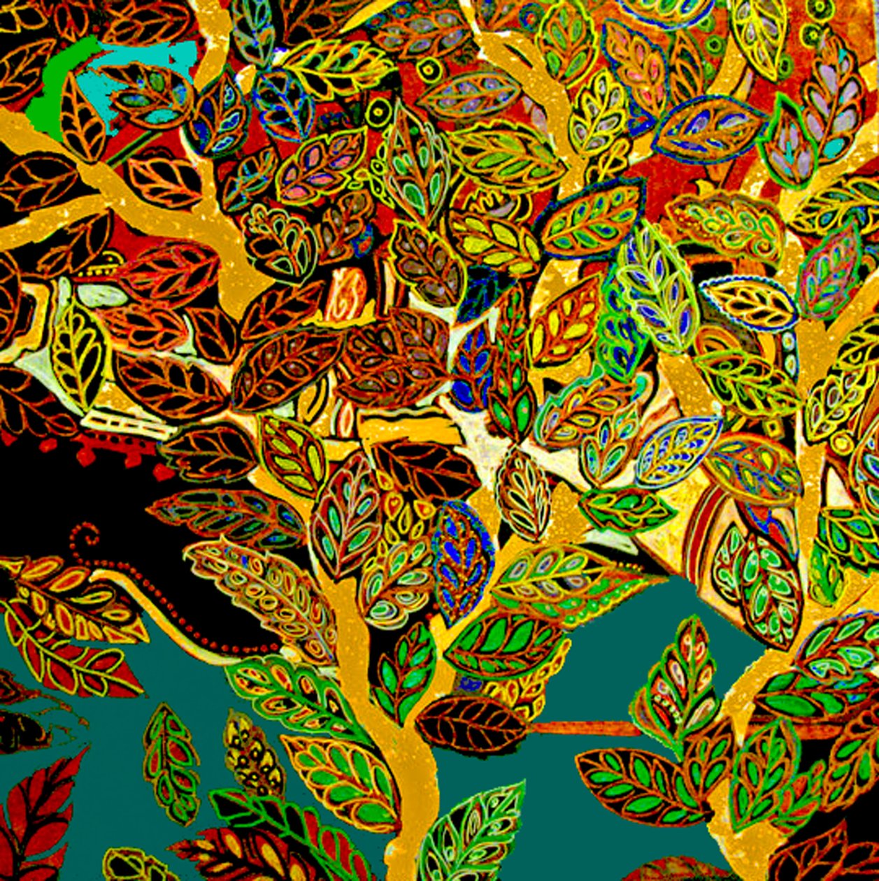Toronto Tree, 2017 (gemengde techniek) door linda arthurs