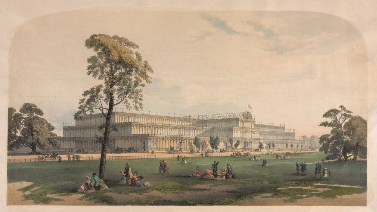 Het Kristalpaleis door possibly by Joseph Nash