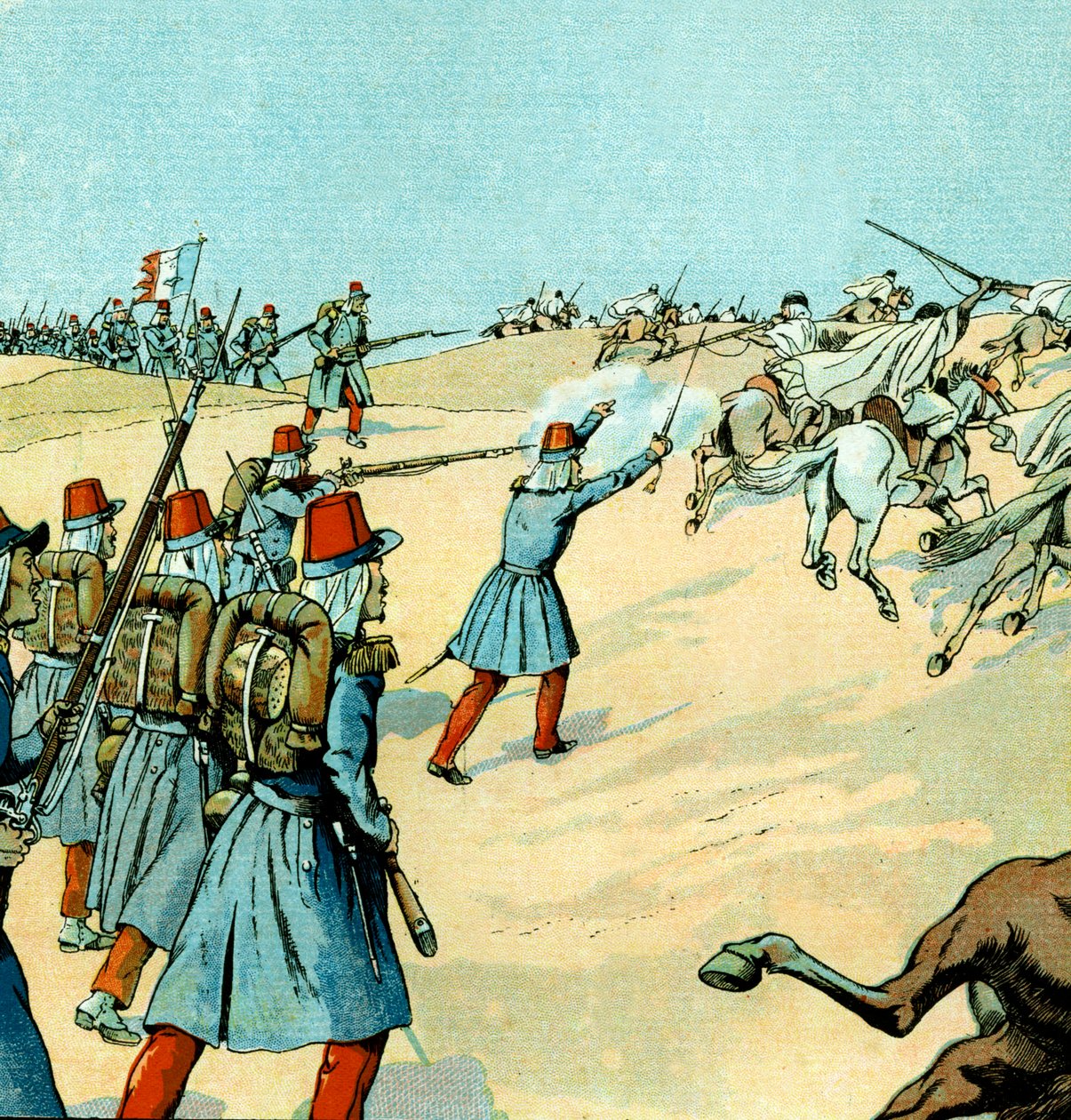 Verovering van Algerije door het Franse leger in 1830 door pseudonym for Onfray de Breville Jacques Job