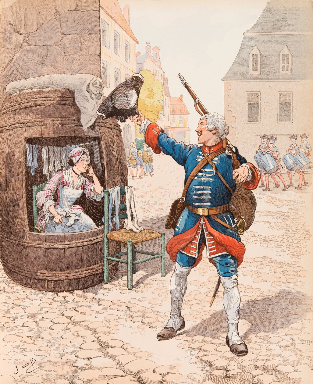 Fanfan la tulipe (Lied geschreven door Emile Debraux in 1819), Privécollectie door pseudonym for Onfray de Breville Jacques Job