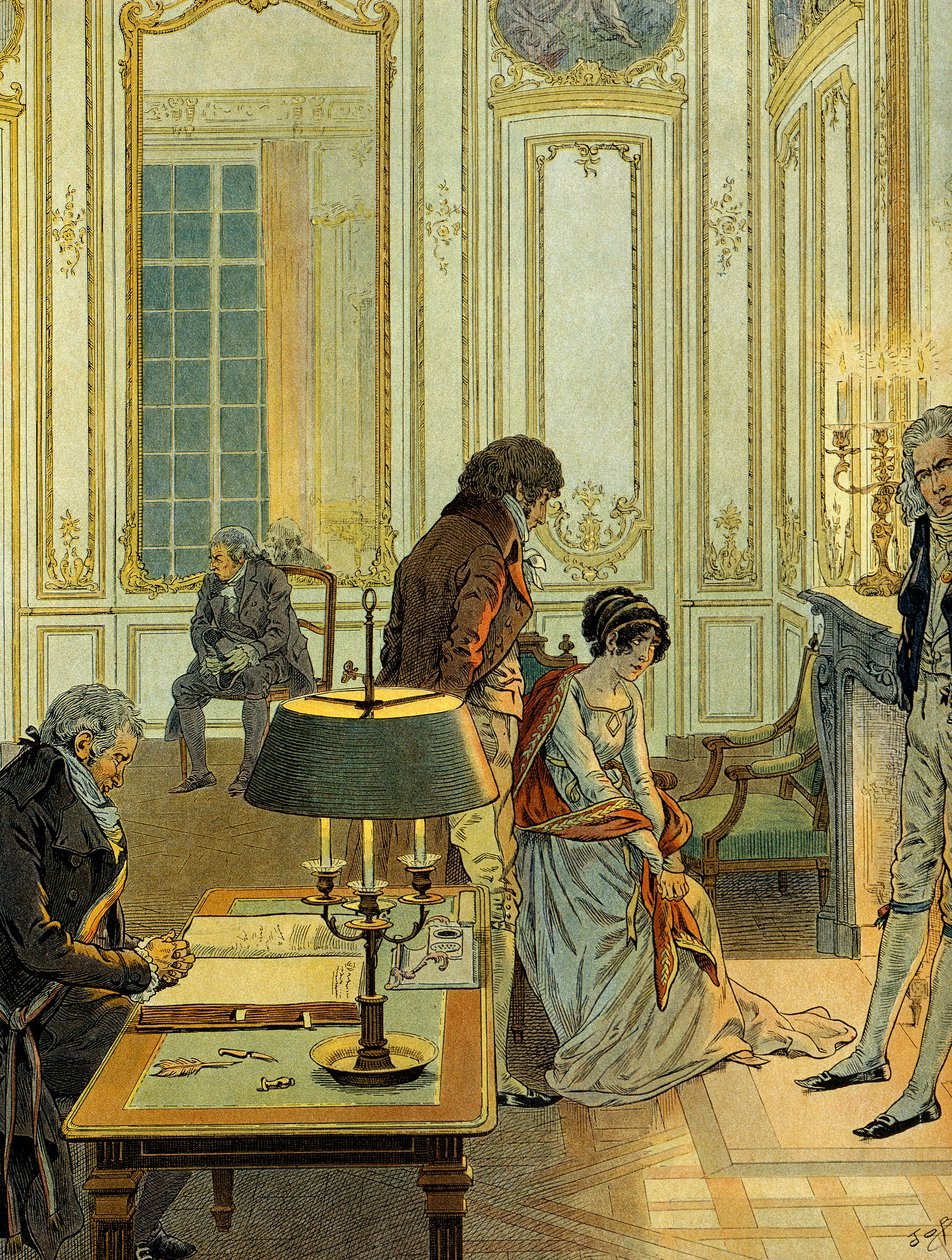 Dag van het burgerlijk huwelijk van Napoleon I Bonaparte door pseudonym for Onfray de Breville Job