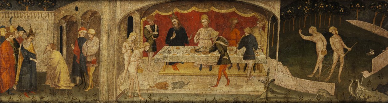 Voorkant van een Cassone door the Master of Charles of Durazzo