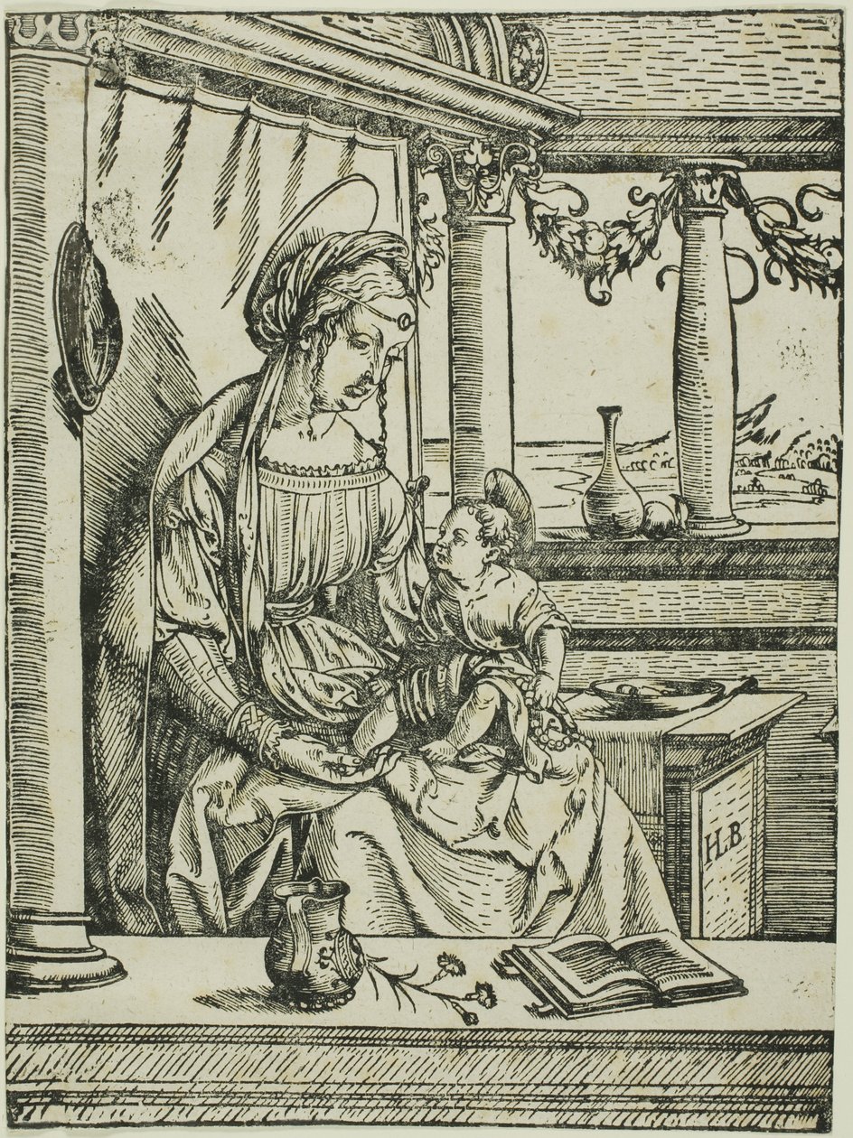 De maagd en het kind door the Elder Hans Burgkmair
