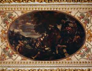 Verdediging van Scutari, Plafond van de galerij, Chiswick House, Londen