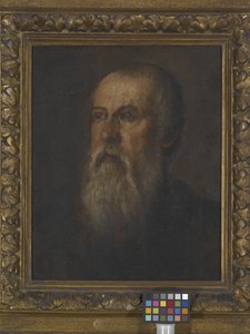 Portret van een bebaarde man