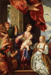 Het Mystieke Huwelijk van St. Catherine, ca. 1550 tot 1560