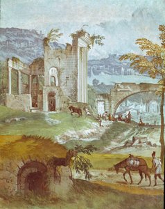 Landschap van de kamer van Bacchus