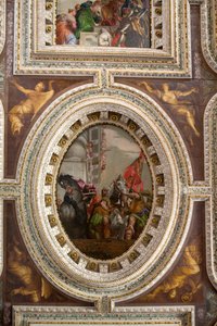 De Triomf van Mordechai (fresco) door Veronese