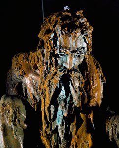 Apennijnse Kolos, vrije interpretatie van werk door Giambologna (1529-1608) voor architect Bernardo Buontalenti (ca. 1531-1608) in de tuin van Villa Demidoff in Toscane, Italië