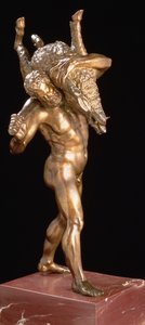 Hercules en het Erymanthische zwijn door Giambologna