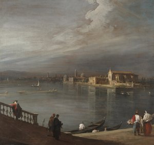 San Cristoforo, San Michele, en Murano vanaf de Fondamenta Nuove, Venetië door Canaletto