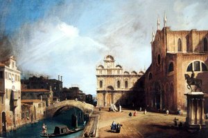 Venetië, School van San Marco door Canaletto