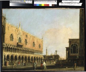 Uitzicht Op De Piazzetta San Marco Naar Het Zuiden door (1697 1768) Canaletto