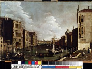 Uitzicht op het grote kanaal in Venetië
