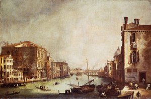 Uitzicht op Canal Grande vanaf San Vio