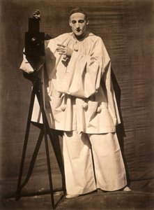 Mime Debureau als Pierrot fotograaf