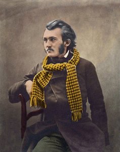 Gustave Doré (1832-1883) door Félix Nadar - later ingekleurd. door Nadar