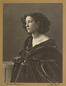 Portret van Sarah Bernhardt in 1864 door Nadar
