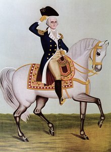 George Washington te paard door (after) American School
