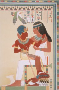 Amounoph II en zijn gouvernante uit 
