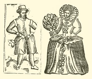 Illustratie voor The Roxburghe Ballads door (after) English School