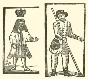 Illustratie voor The Roxburghe Ballads door (after) English School