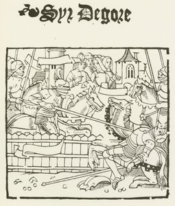 Sir Degore (gravure) door (after) English School