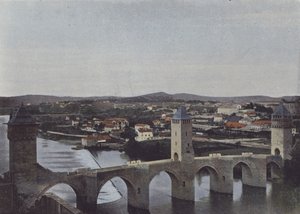 Cahors, Pont Valentre door (after) French Photographer