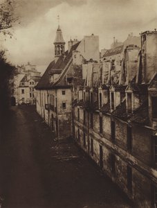 Het interieur van het Hospice des Menages in 1868 (zwart-wit foto) door (after) French Photographer