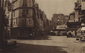 Het Carrefour Gozlin, nu boulevard Saint-Germain, was op de plaats van de Abbaye-gevangenis door (after) French Photographer