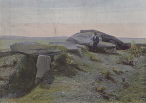 Le dolmen de Mane-Lud, Locmariaquer door (after) French Photographer
