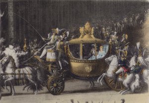 Huwelijkskoets van Napoleon 1, 2 April 1810 door (after) French Photographer