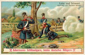 Drinklied voor de strijd (chromolitho)